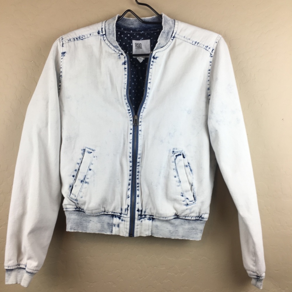Acid wash lightweight jacket Sz small